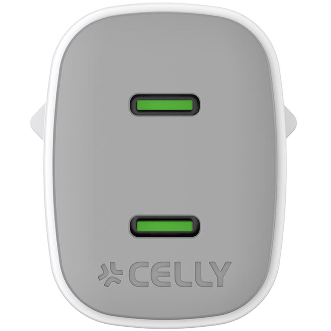 USB-laddare GaN 2 x USB-C PD 45W