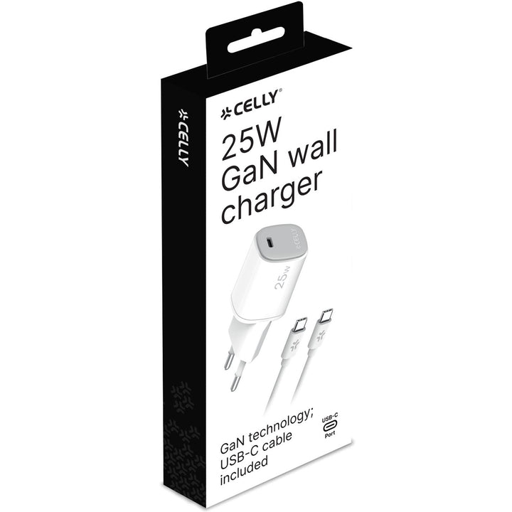 USB-laddare GaN 1 x USB-C PD 25W + USB-C-kabel