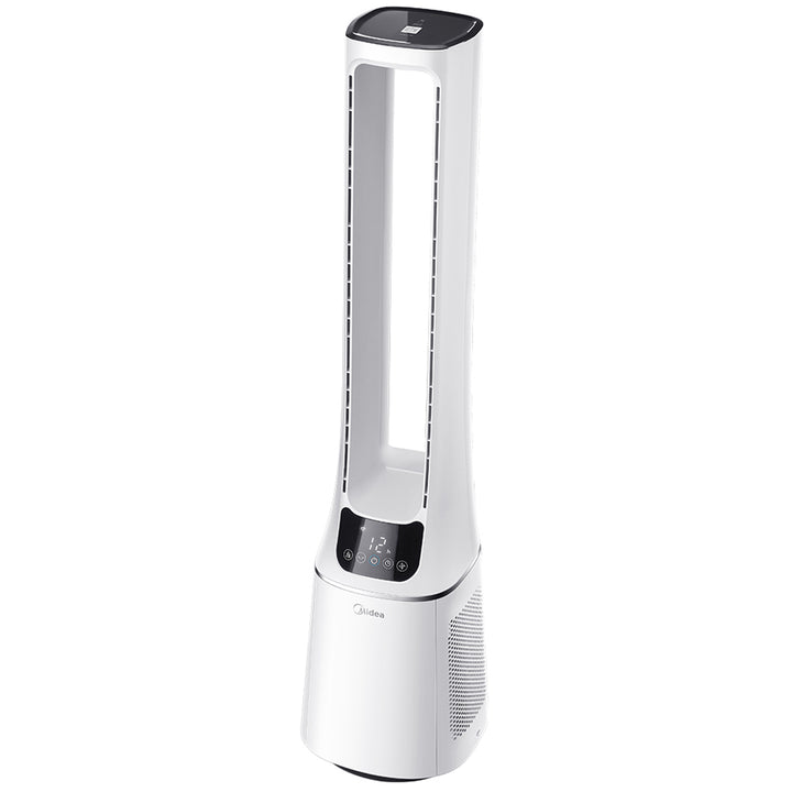 Golvfläkt 2 i 1 med Luftrenare Vit