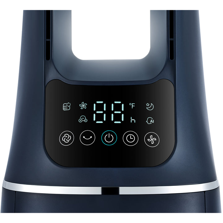 Golvfläkt 2 i 1 med Luftrenare WiFi Mörkblå