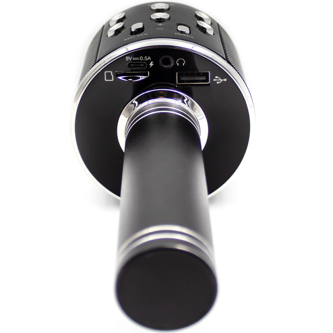Karaoke-mikrofon Bluetooth Inbyggd högtalare KMS-20B Svart