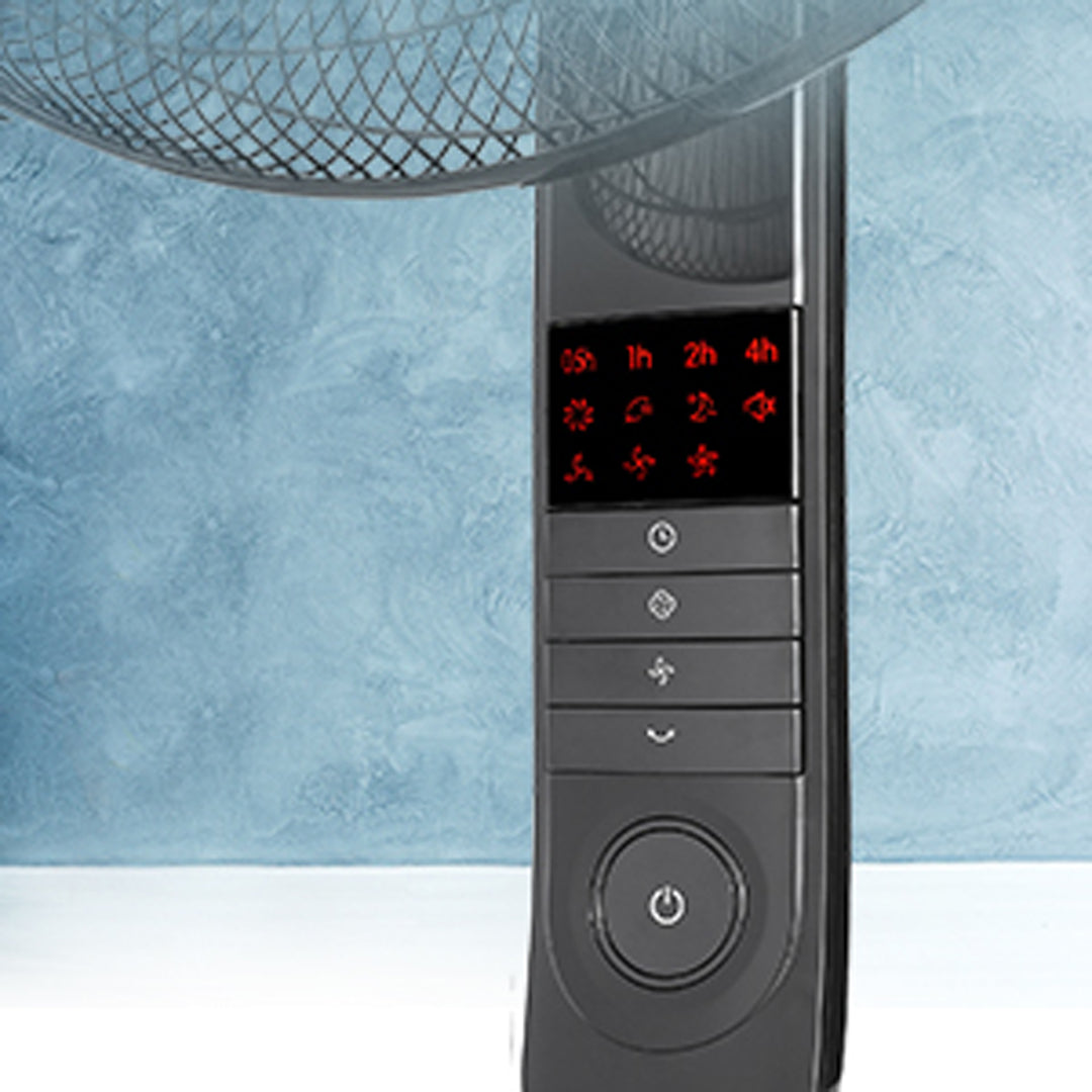 Golvfläkt 3 Hastigheter och Fjärrkontroll, Svart