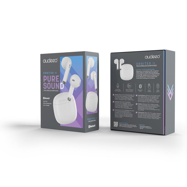 Hörlurar Earbuds TWS Orbiter Vit