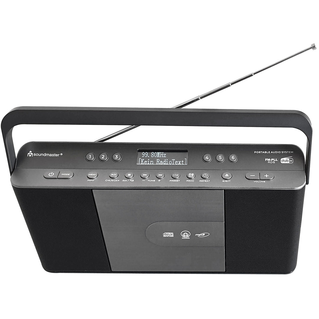 Radio Snabbval CD Bärbar RCD1870SW Svart/Silvergrå