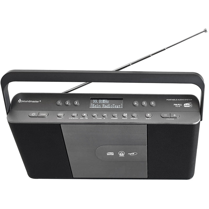 Radio Snabbval CD Bärbar RCD1870SW Svart/Silvergrå