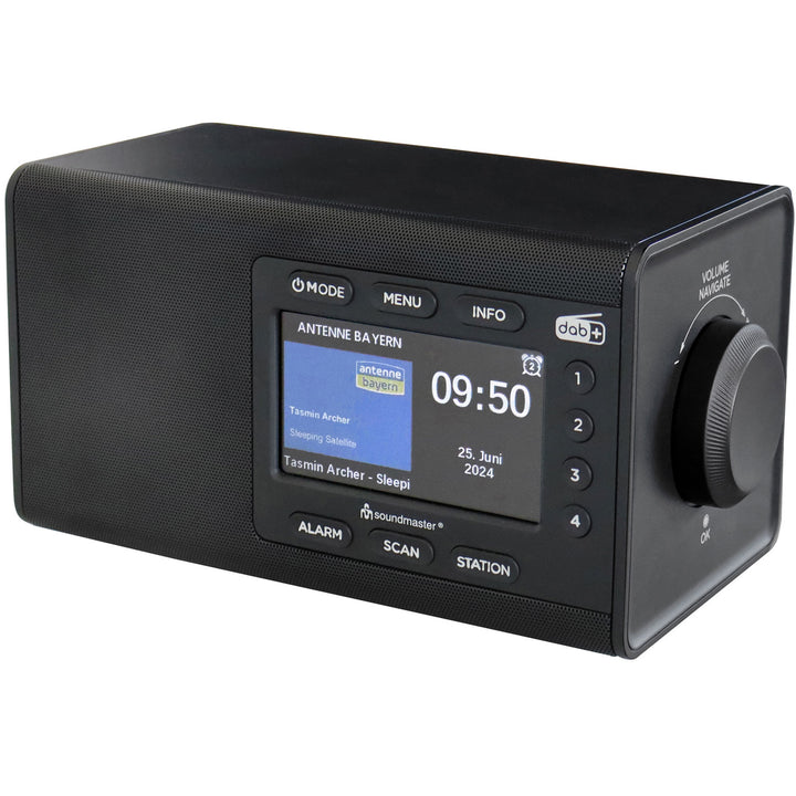 Bordsradio Färg-display Förvalsknappar DAB900SW Svart