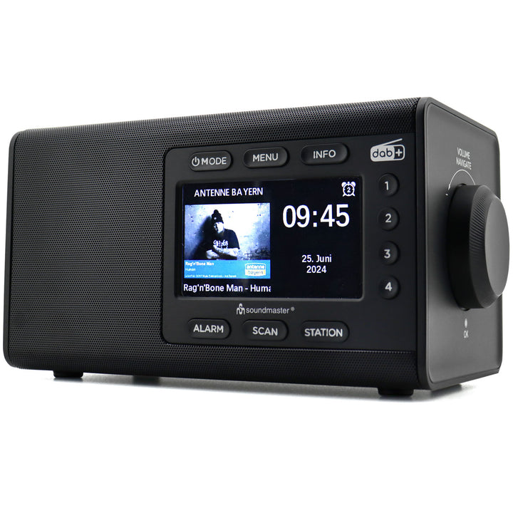 Bordsradio Färg-display Förvalsknappar DAB900SW Svart