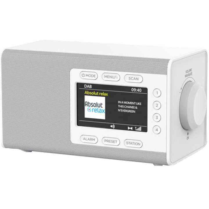 Bordsradio Färg-display Förvalsknappar DAB900WE Vit