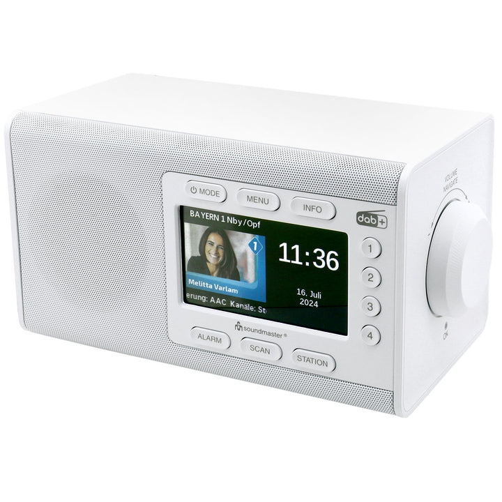 Bordsradio Färg-display Förvalsknappar DAB900WE Vit