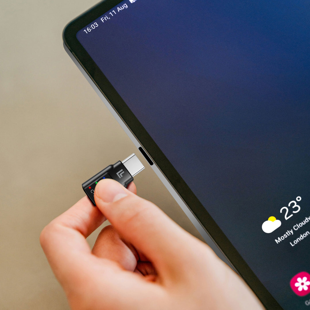 USB-C 3,5mm-ljudadapter med DAC och EQ