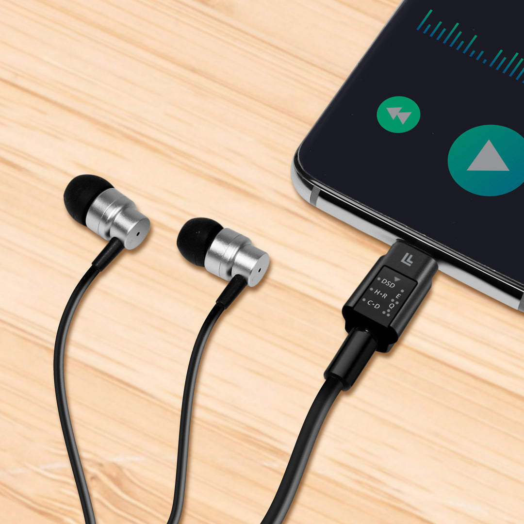 USB-C 3,5mm-ljudadapter med DAC och EQ