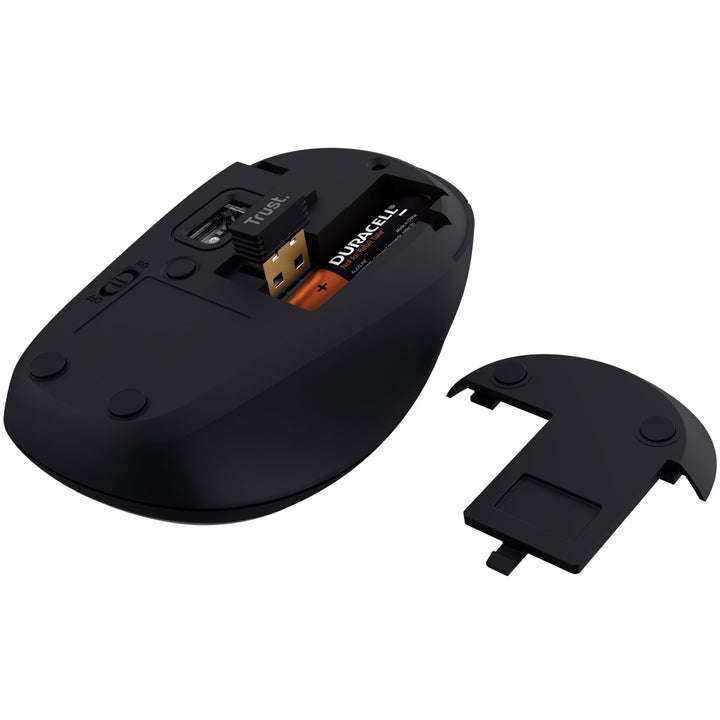 Yvi+ Trådlös mus Bluetooth / 2,4 GHz Svart