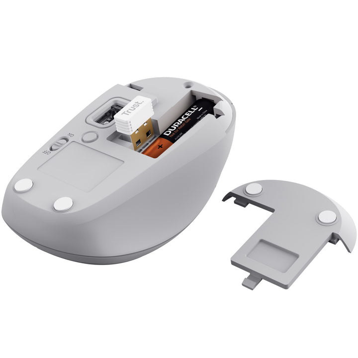 Yvi+ Trådlös mus Bluetooth / 2,4 GHz Vit
