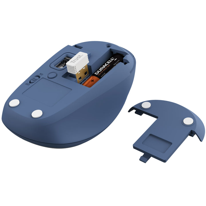 Yvi+ Trådlös mus Bluetooth / 2,4 GHz Blå