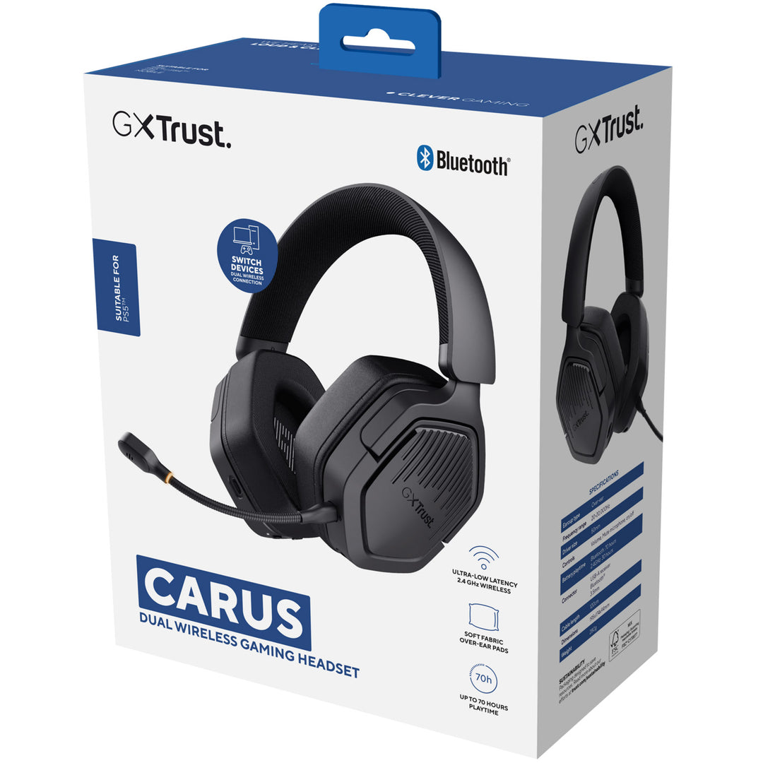 GXT 493PS Carus Trådlöst gamingheadset PS5 Svart