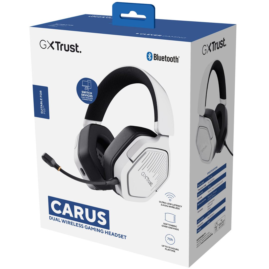 GXT 493PS Carus Trådlöst gamingheadset PS5 Vit
