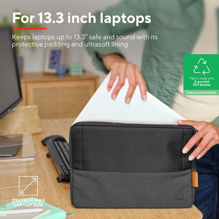Lisboa Sleeve för laptop 13,3" Svart