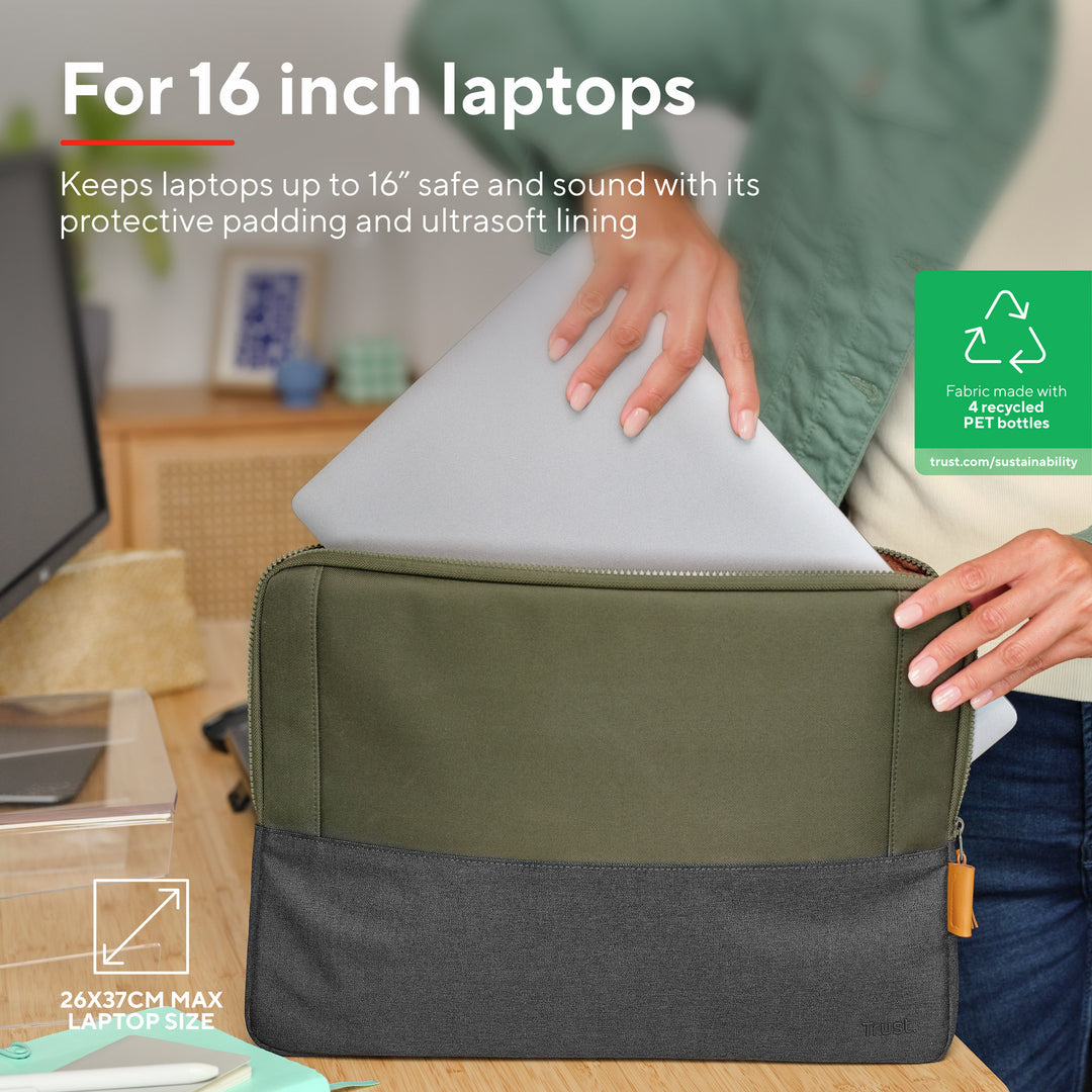 Lisboa Sleeve för laptop 16" Grön