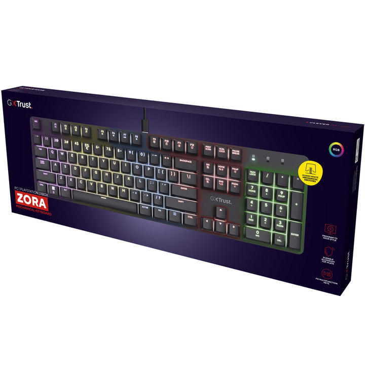 GXT 871 Zora Mekaniskt gamingtangentbord Nordisk layout