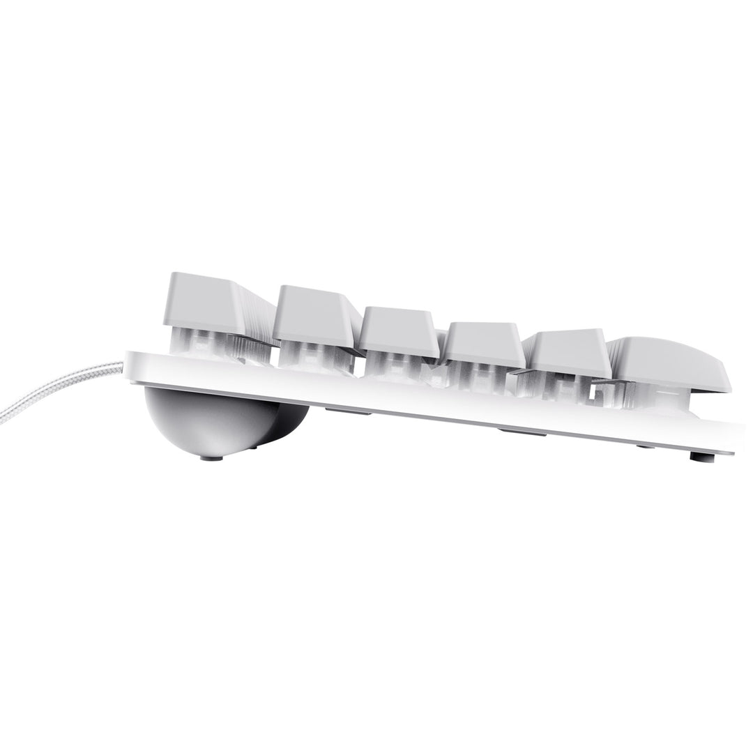 GXT 833W Thado Gamingtangentbord TKL RGB Nordisk layout Vit