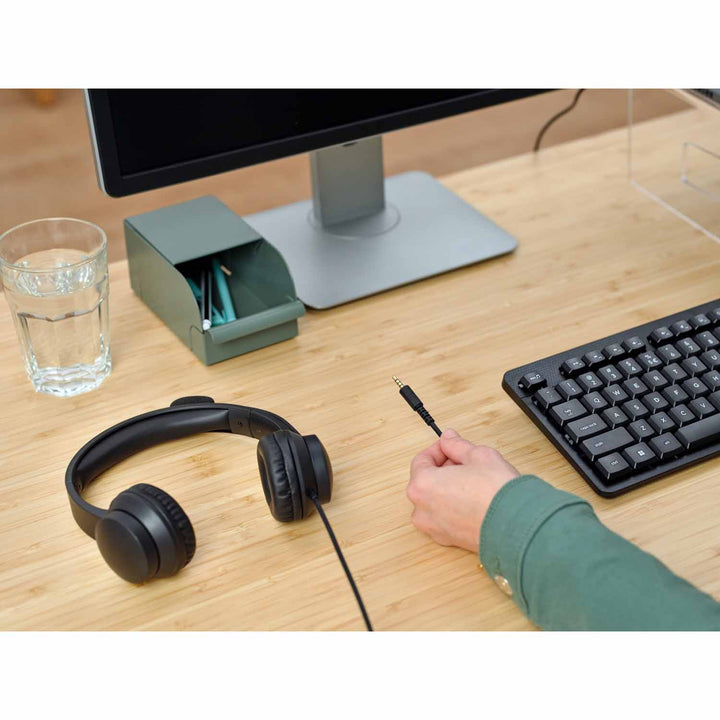 Ayda PC-headset 3,5mm Svart