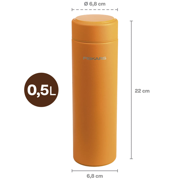 Termosflaska orange 0,5 liter On-the-go Bottle