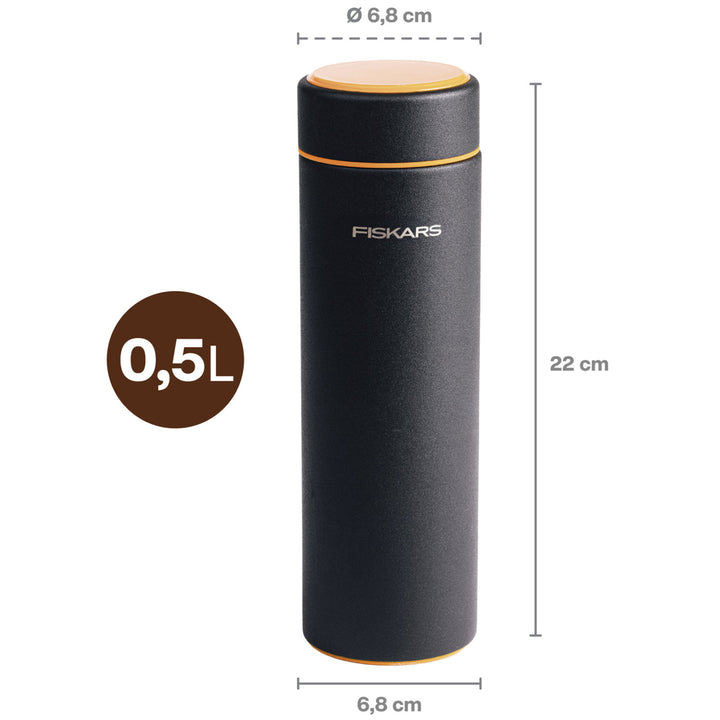 Termosflaska svart 0,5 liter On-the-go Bottle