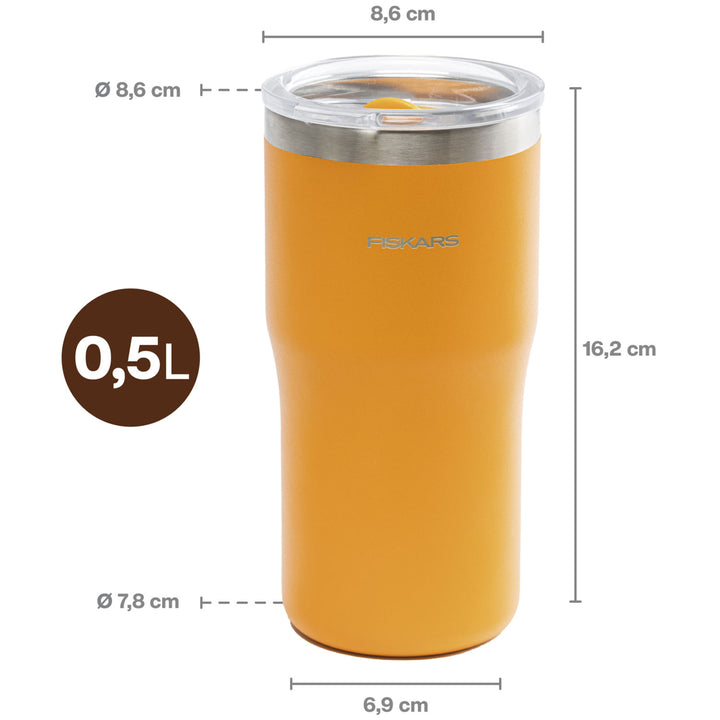 Termosmugg orange 0,5 liter  On-the-go mug