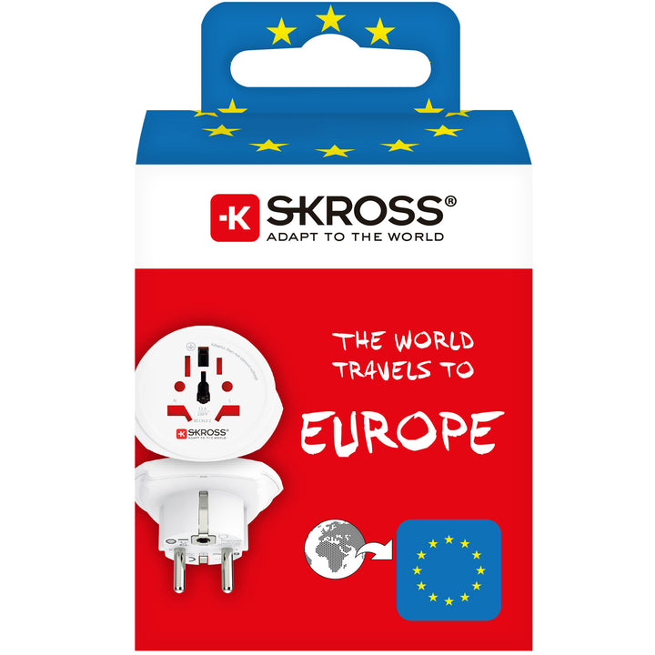 Reseadapter Världen till Europa Jordad