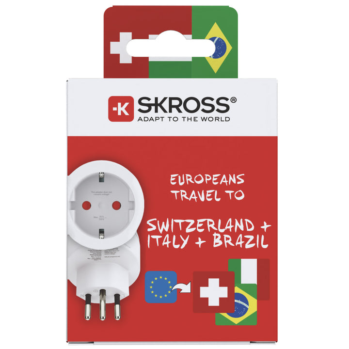 Reseadapter Europa till Schweiz/Italien/Brasilien Jordad