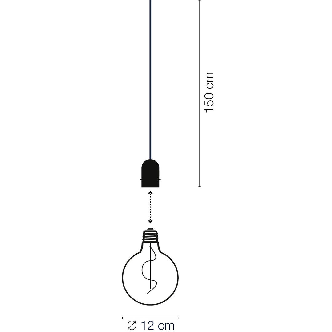 Penny Pendellampa Gravity + DecoBulb XL Varmvit
