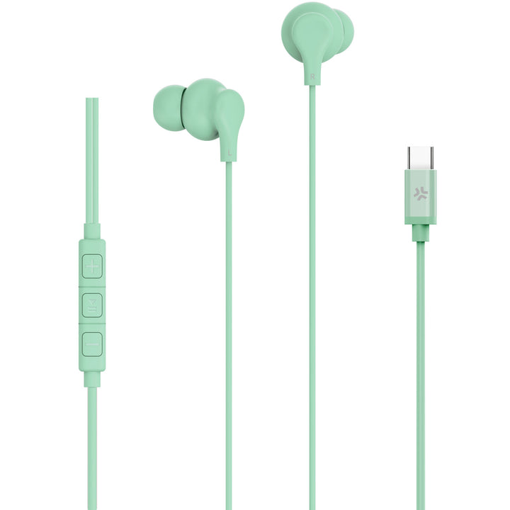 Hörlurar In-Ear Kabel USB-C UP1600 Ljusgrön