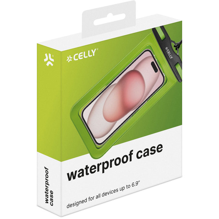 Splashbag Vattentät bag IP68 max 6,9" Grön