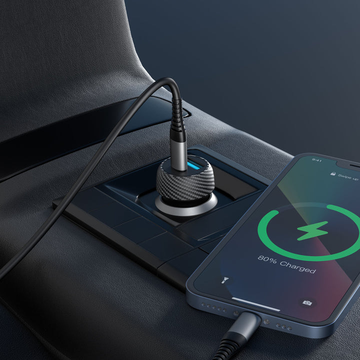 Billaddare 1xUSB-C PD 1xUSB-A 35W