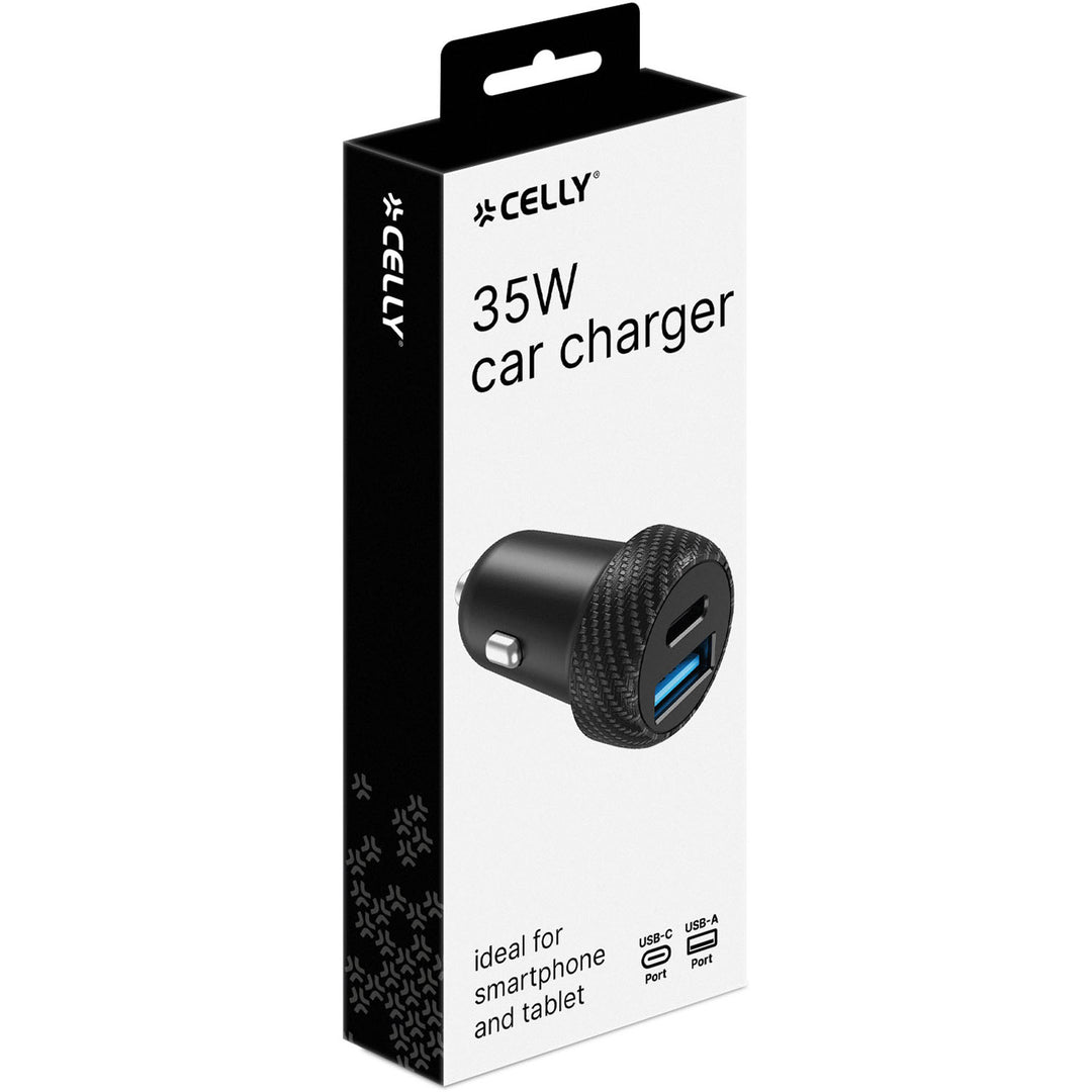 Billaddare 1xUSB-C PD 1xUSB-A 35W