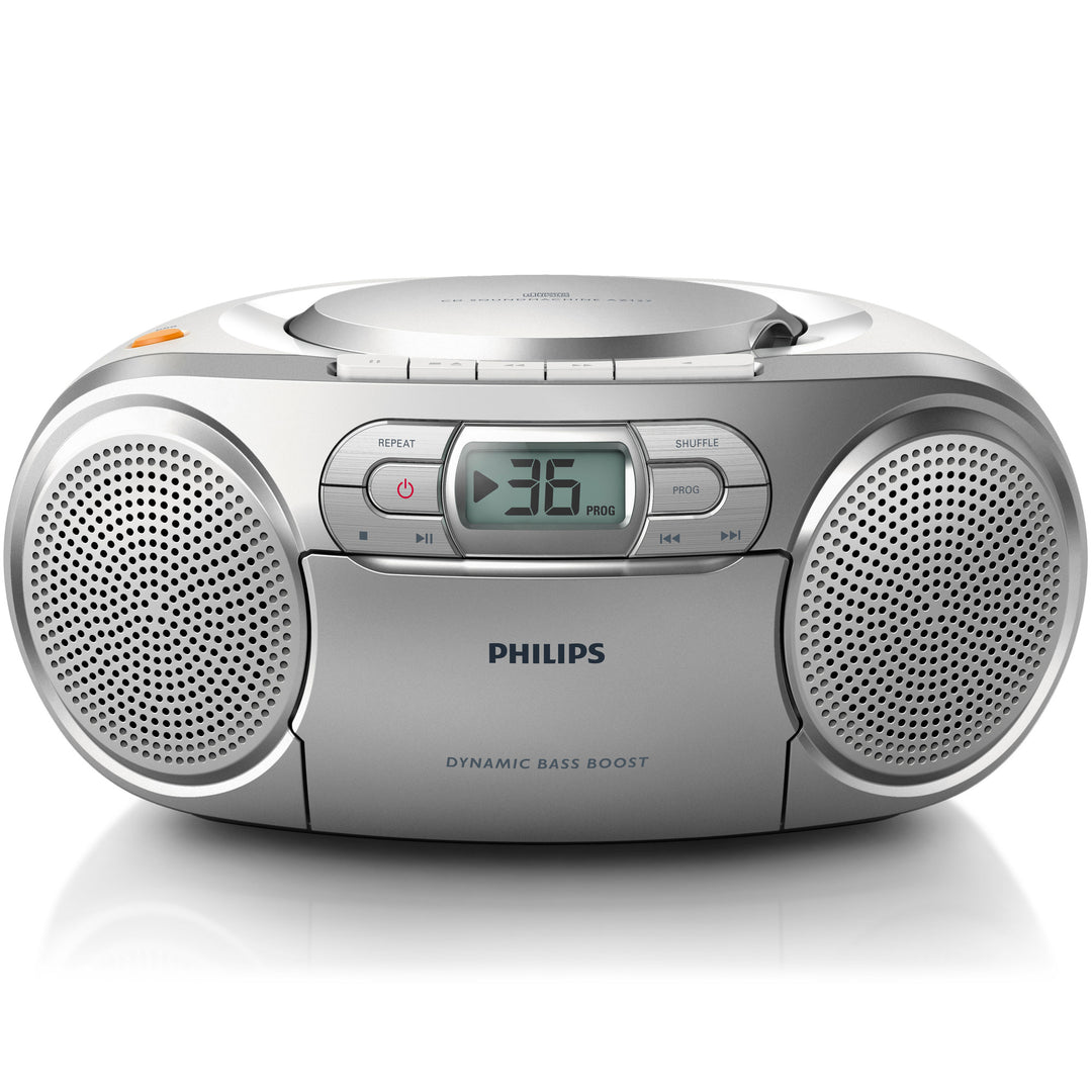 Boombox CD/Radio/Kassett AZ127/12 Silver-grå