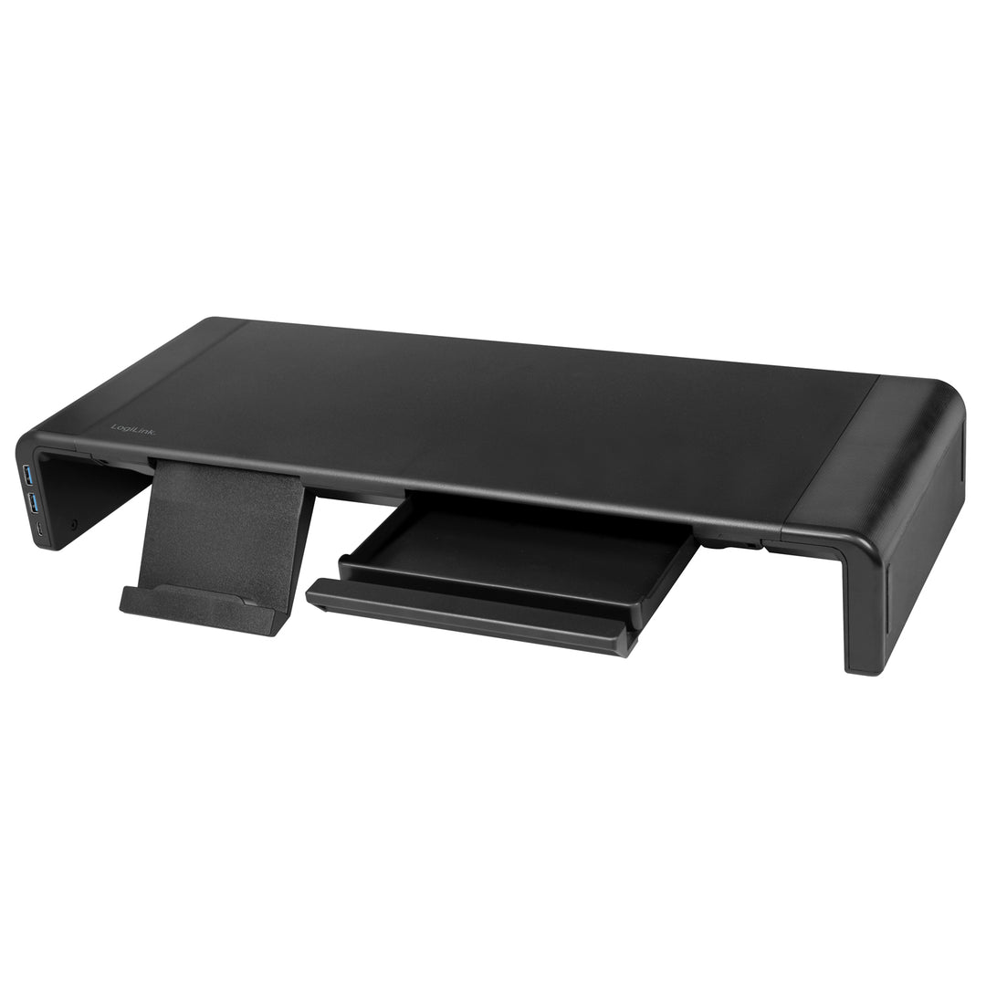 Monitorställ 63 cm med USB-hub 3-port