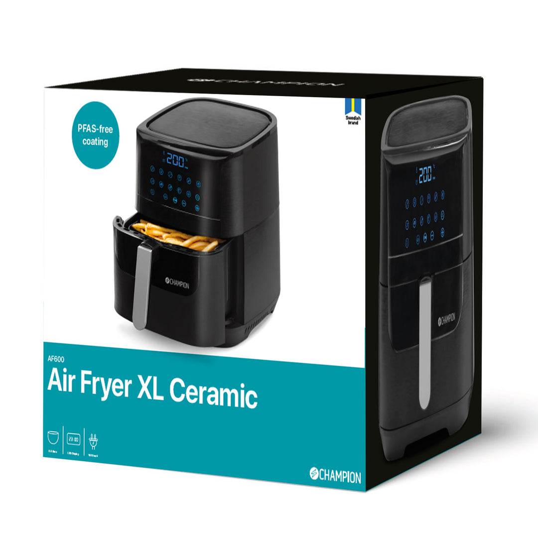 Air Fryer XL Ceramic 5,5L 1800W AF600 Svart