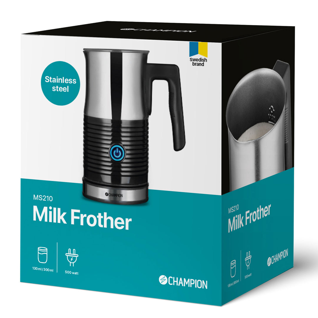 Mjölkskummare 130ml/300ml MS210 Rostfri