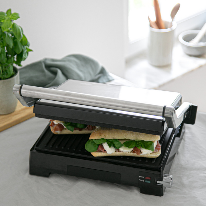 Paninigrill Pro 2in1 med Bordsgrill 2000W PG300 Rostfri