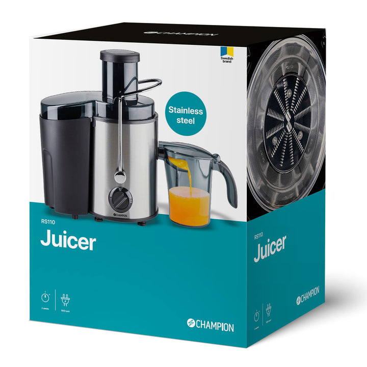 Råsaftcentrifug 0,6L 500W RS110 Svart
