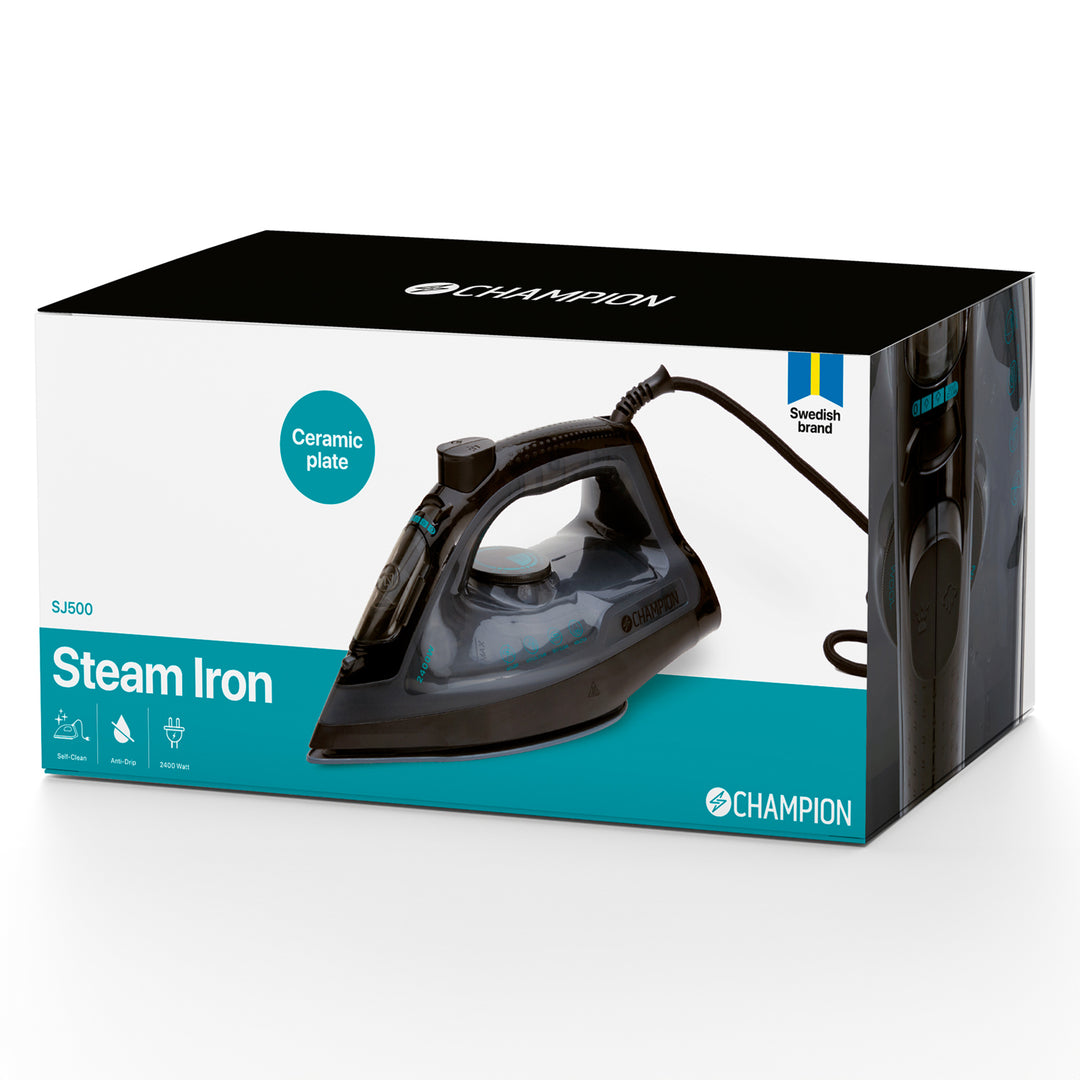 Ångstrykjärn Ceramic 2400W SJ500 Svart
