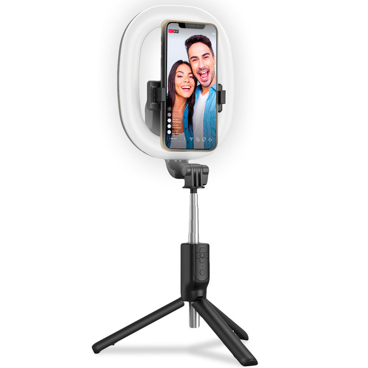 CLICKRINGBT Ringlampa med Tripod/Selfiestick