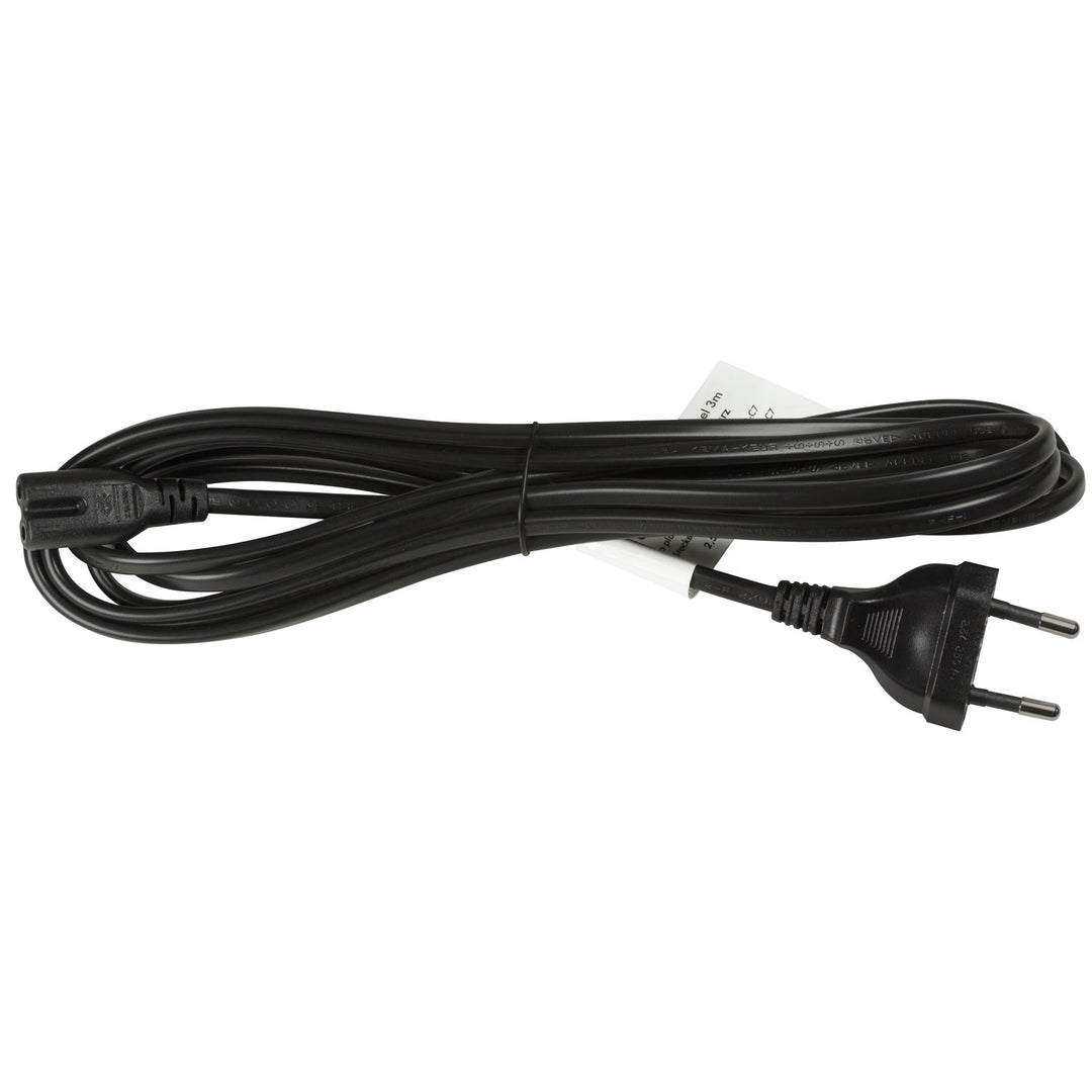 Apparatkabel Euro - C7 Svart 3m