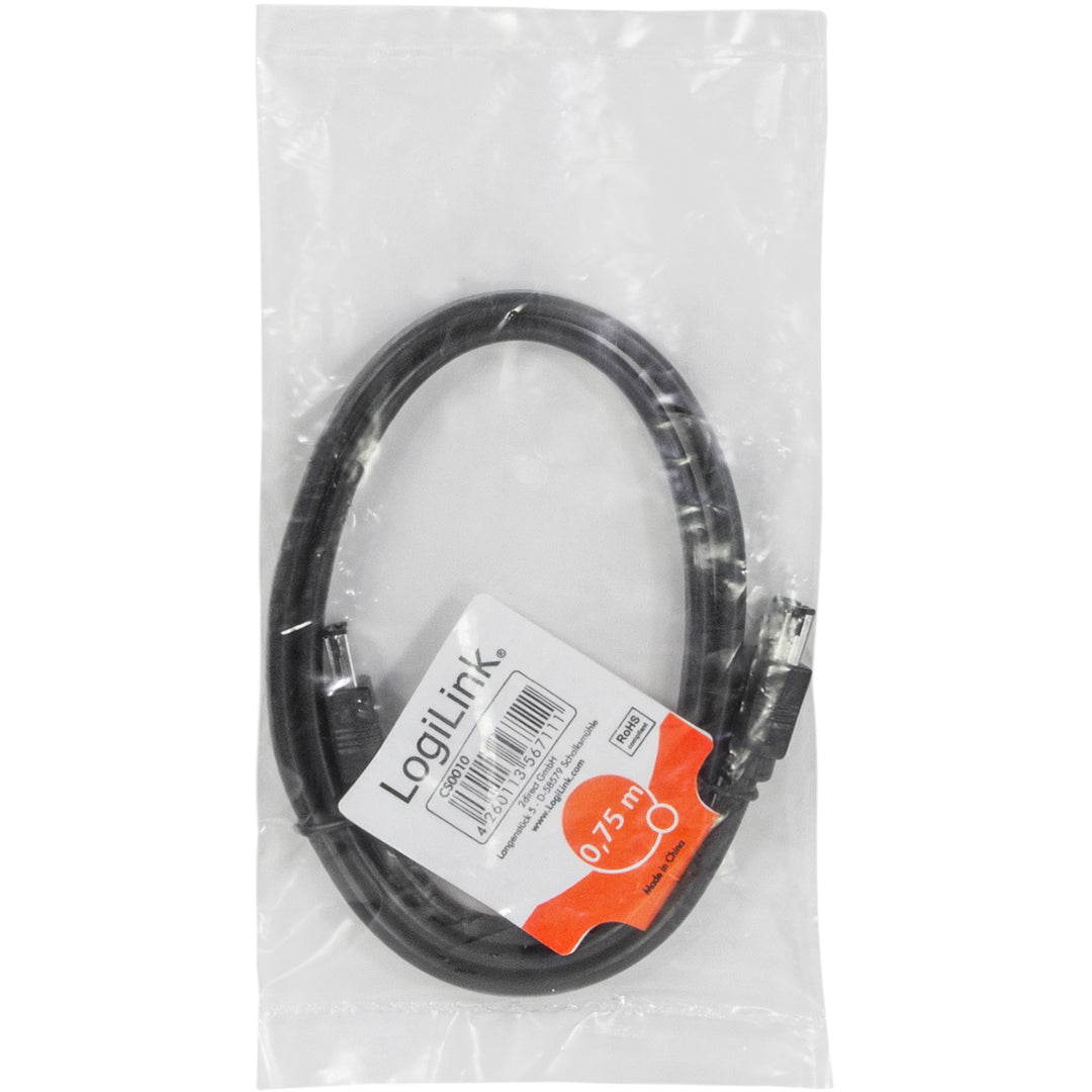 eSATA-kabel Hane/Hane 6 Gbps 0,75m