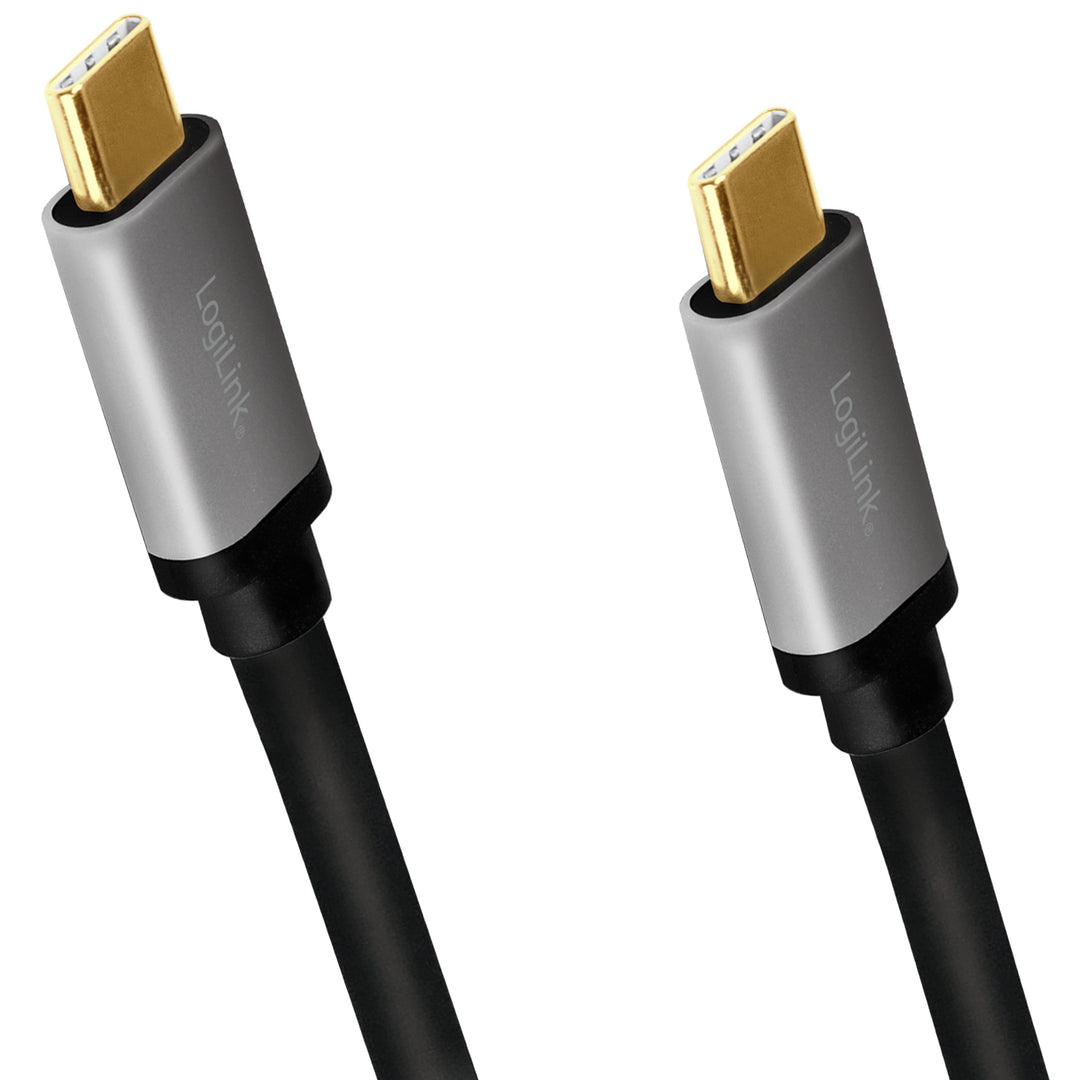 USB-C-kabel USB 3.2 Gen2 PD 3.0 100W 10Gbps 4K/60Hz Alu 1m