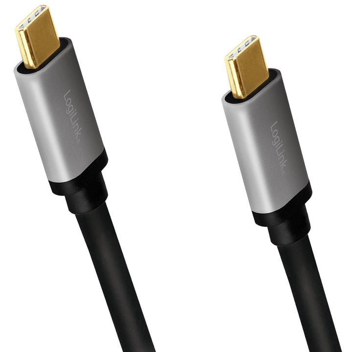 USB-C-kabel USB 3.2 Gen2 PD 3.0 100W 10Gbps 4K/60Hz Alu 1m