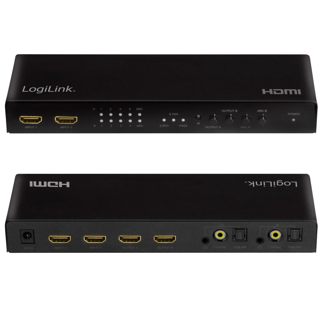HDMI Matrix-switch 4K/60Hz ARC HDCP HDR CEC