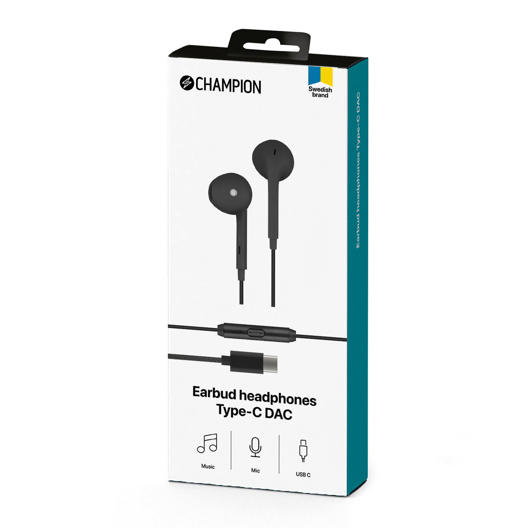 EarBud headphones USB-C DAC