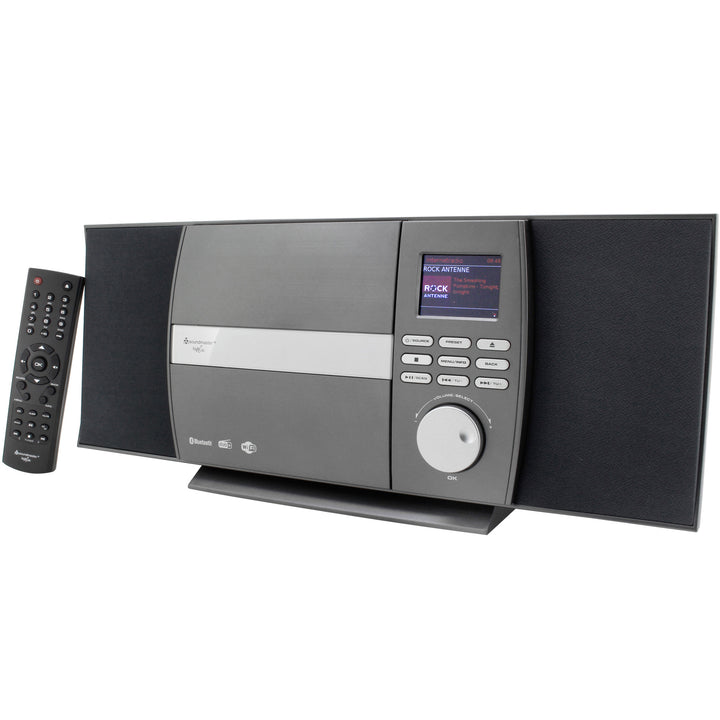 Musik-anläggning Radio Internet/DAB+/FM CD Bluetooth Grå/Svart/Silver